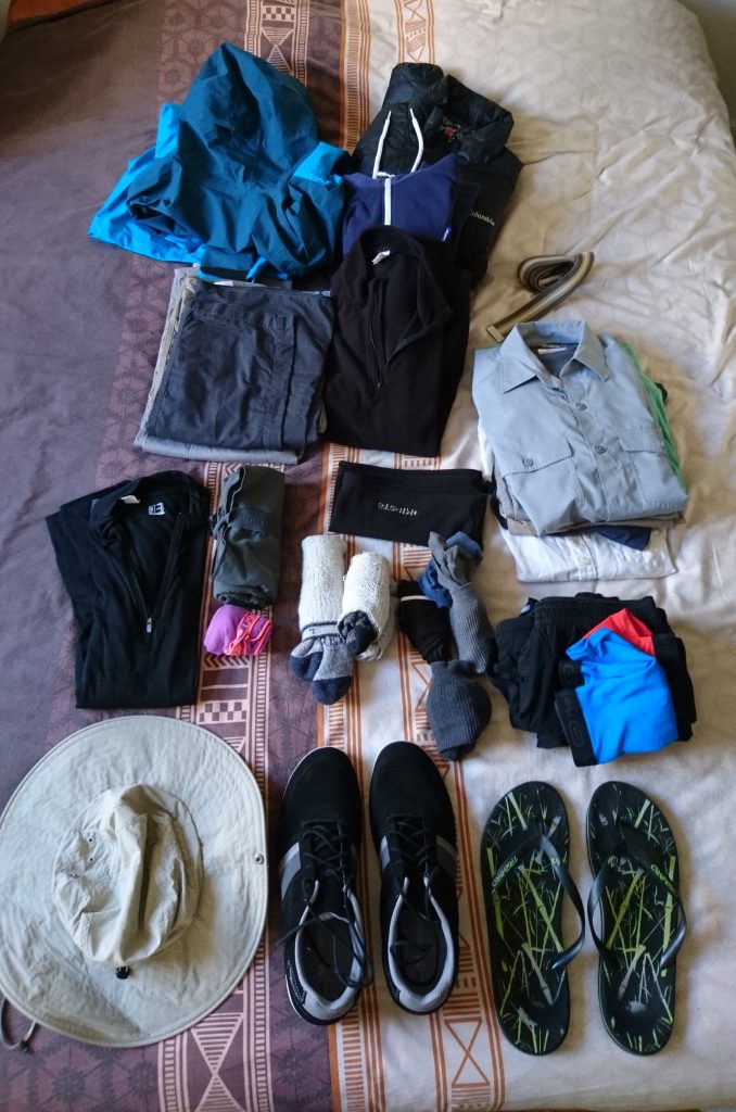 Le contenu du sac de Thomas