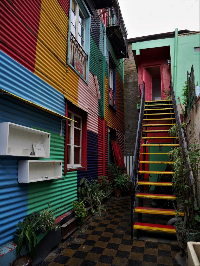 Un escalier au sein de La Boca