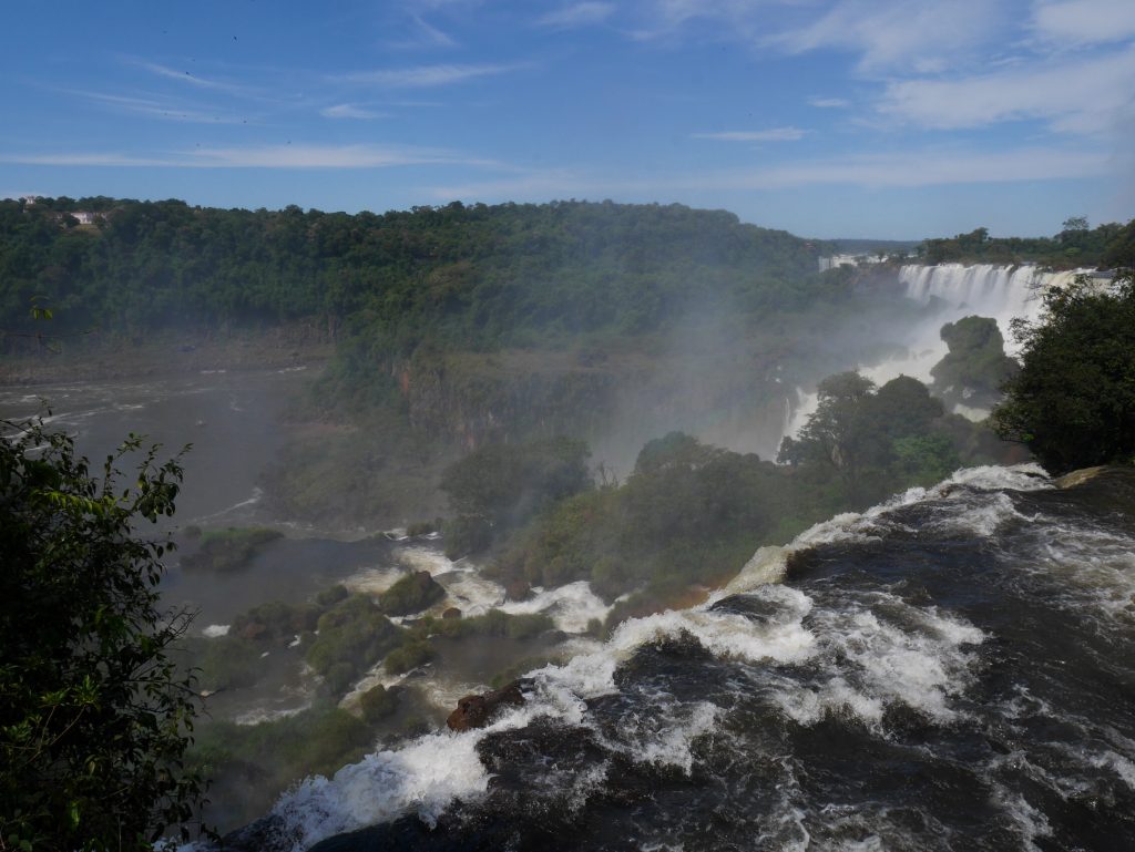 Les chutes vues de haut