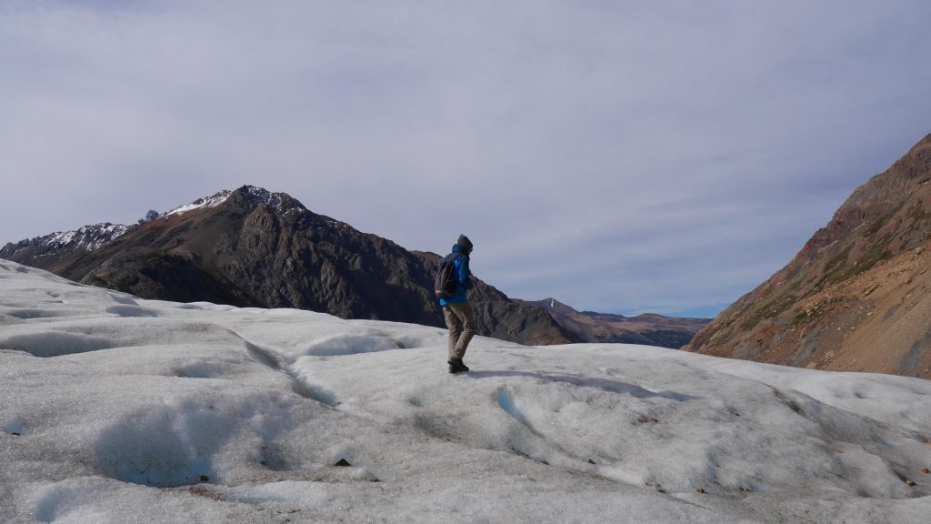 Thomas sur le glacier