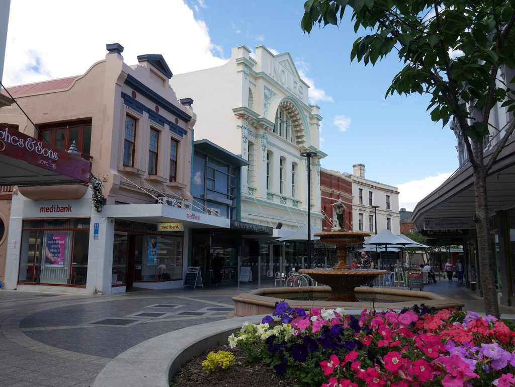 Un square à Launceston