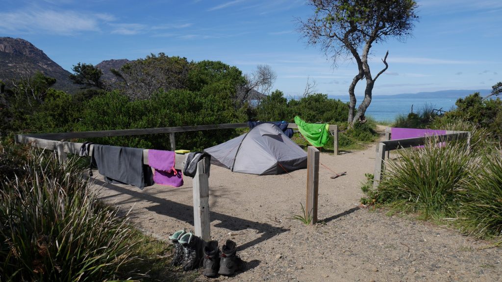 Notre campement en bord de mer