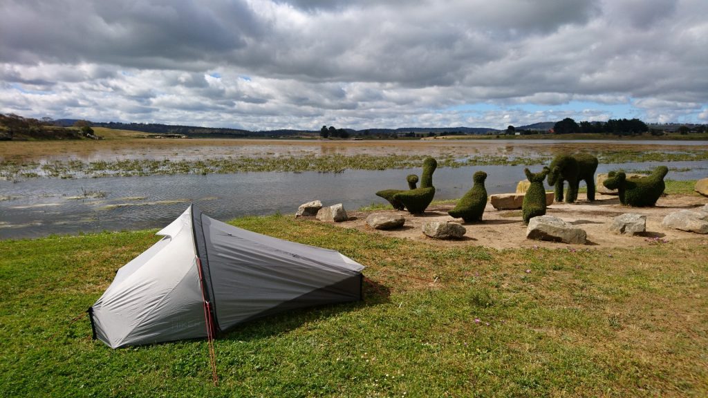 Camping en bord de lac