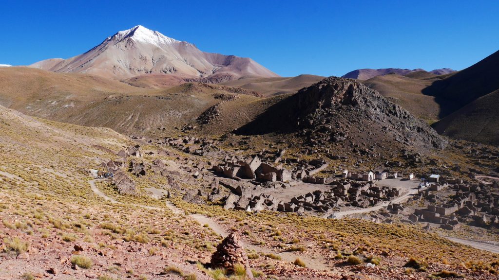 Vue sur le village fantôme