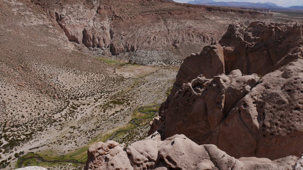 Le canyon et l'Anaconda en contre-bas
