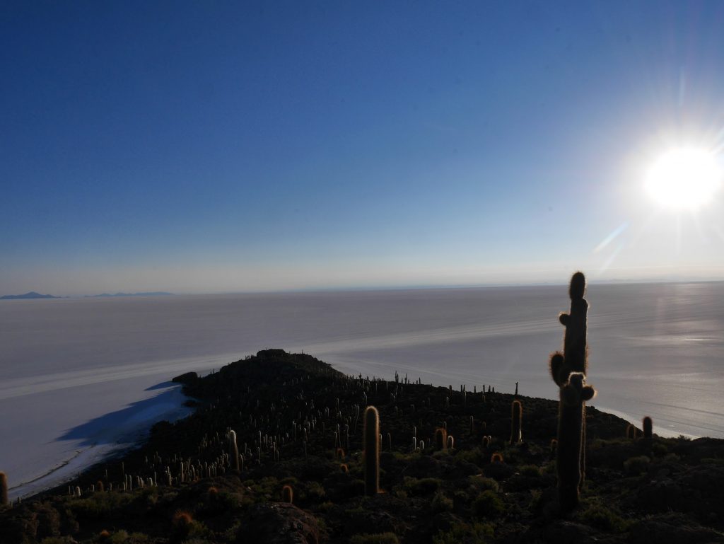 Le salar d'un blanc immaculé à perte de vue