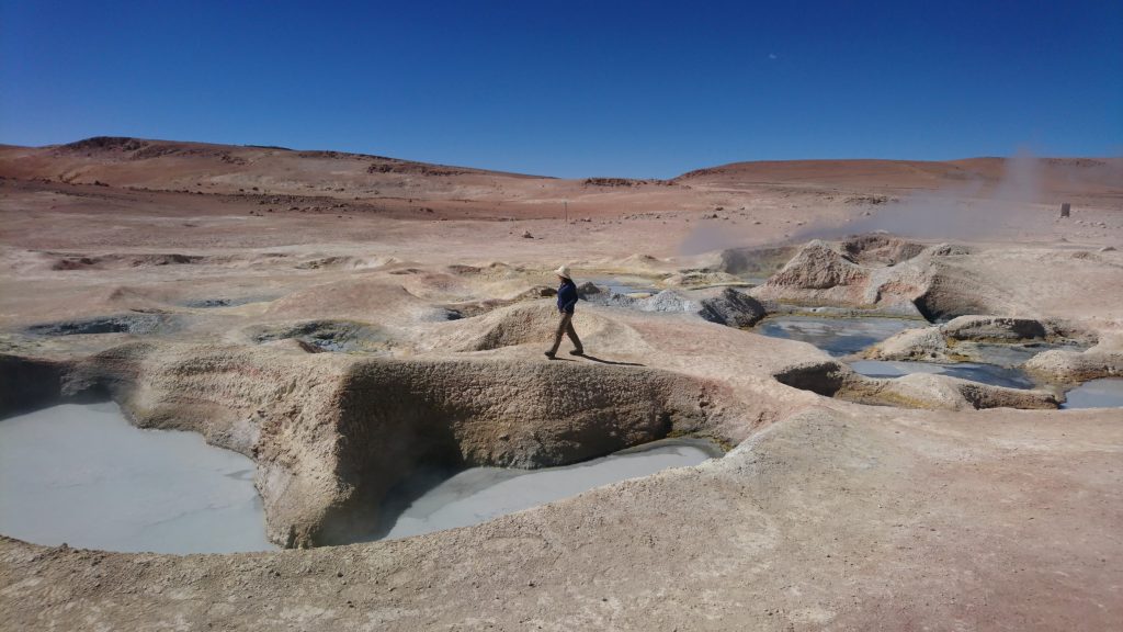 Au milieu des geysers