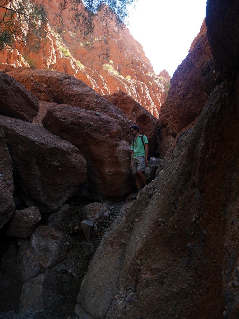 Thomas dans le canyon