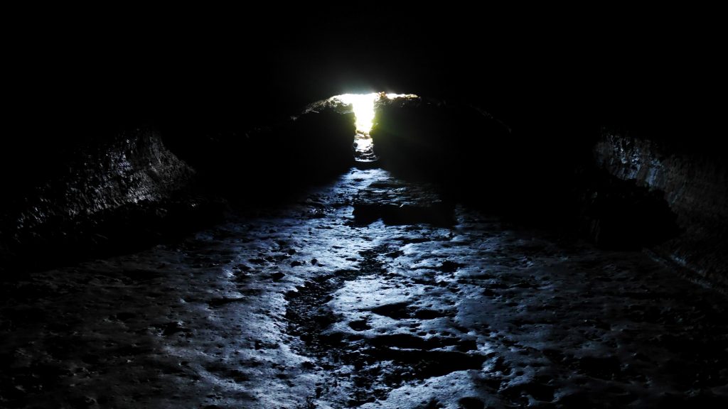 L'intérieur de la grotte