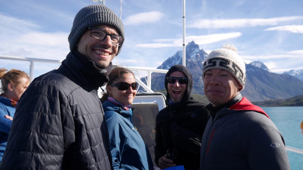 Thomas, Julie, Marco et Oli dans le bateau