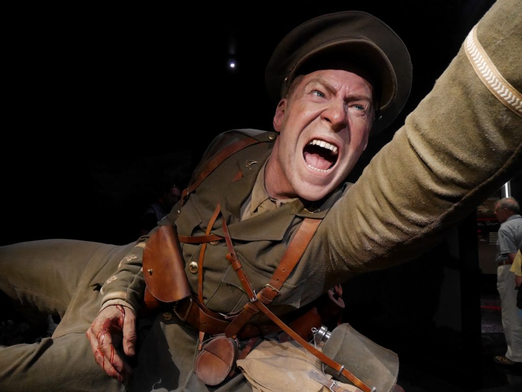 Un des soldats de l'exposition