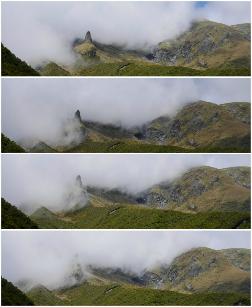 Evolution des nuages sur Taranaki