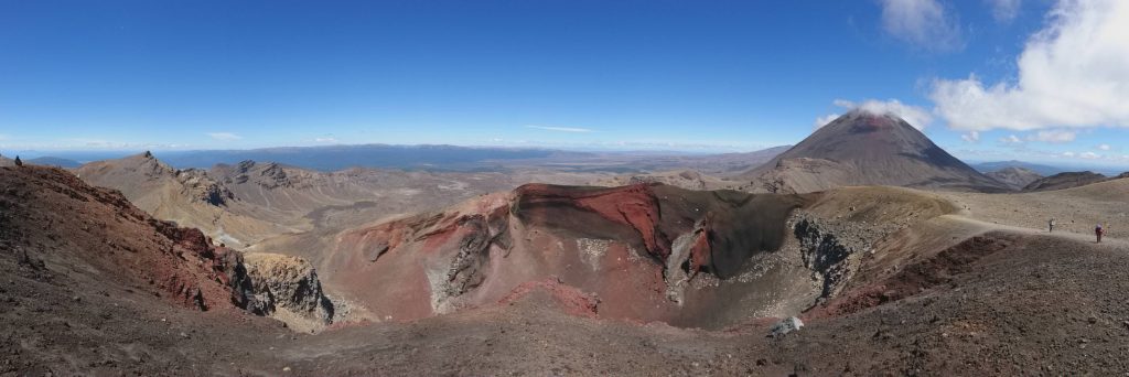 Panorama sur le Red Crater et les environs