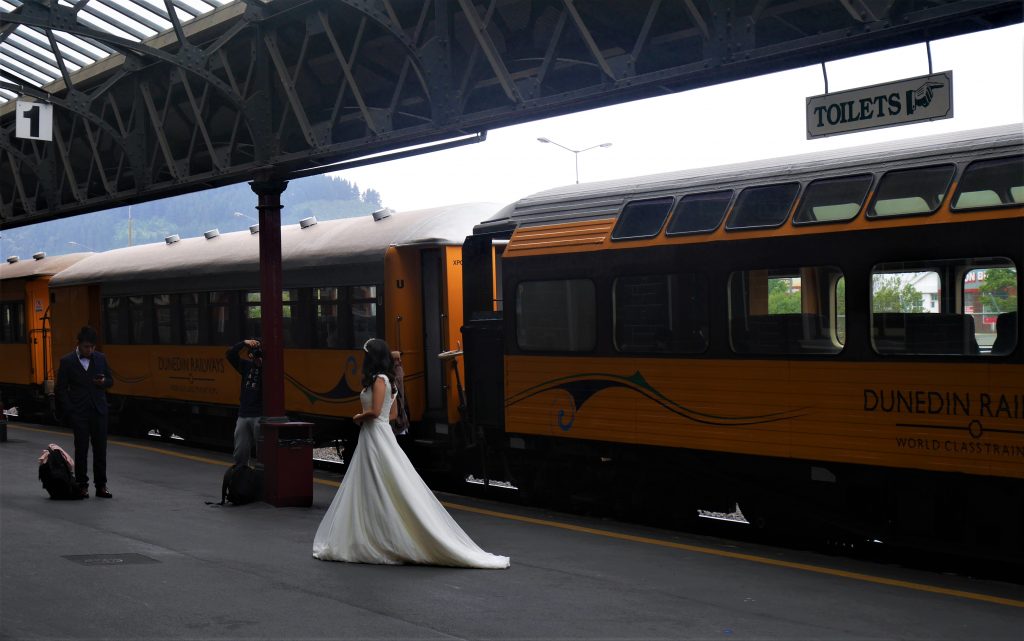 Dans la gare de Dunedin