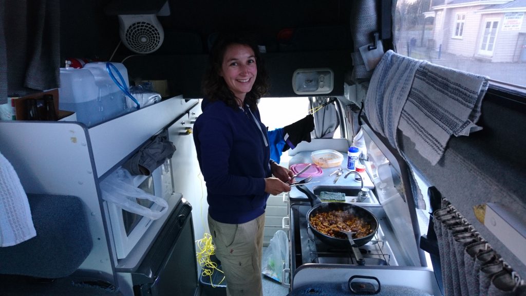 La cuisine du van
