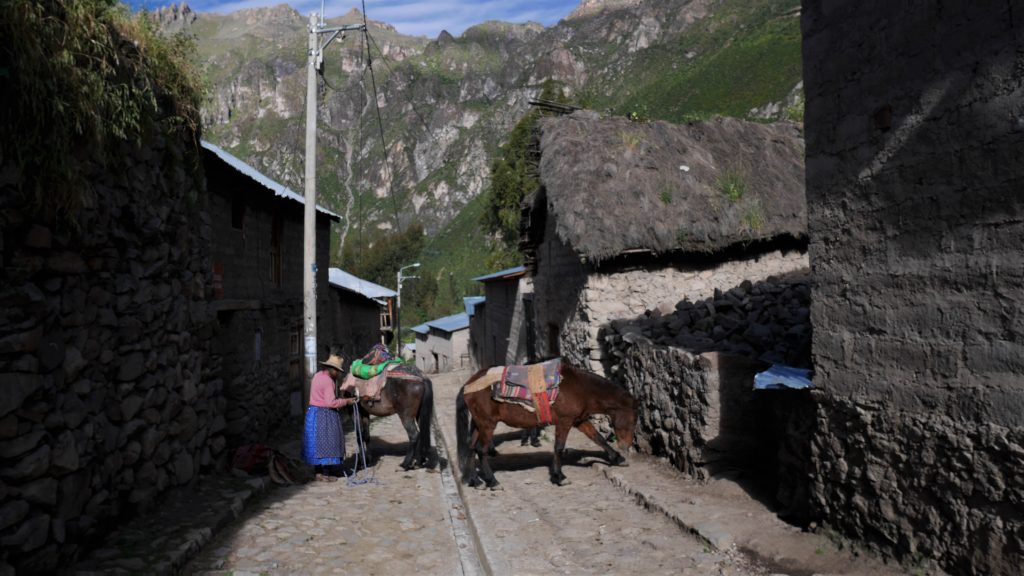 Dans la rue de notre auberge