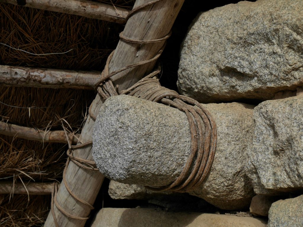 Détail de la structure du toit