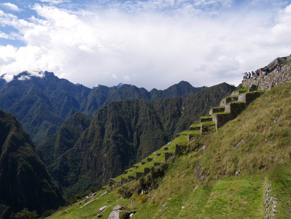 Les vestiges des terrasses