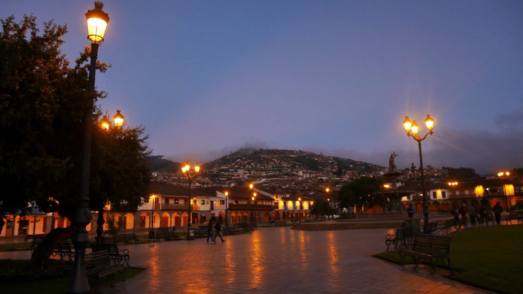 La place d'armes au petit matin