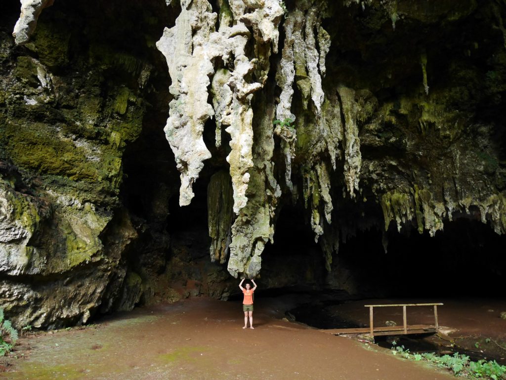 Les impressionnants stalagmites de la grotte de la Reine Hortense