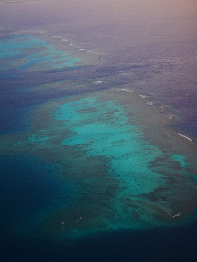 Le lagon vu du ciel