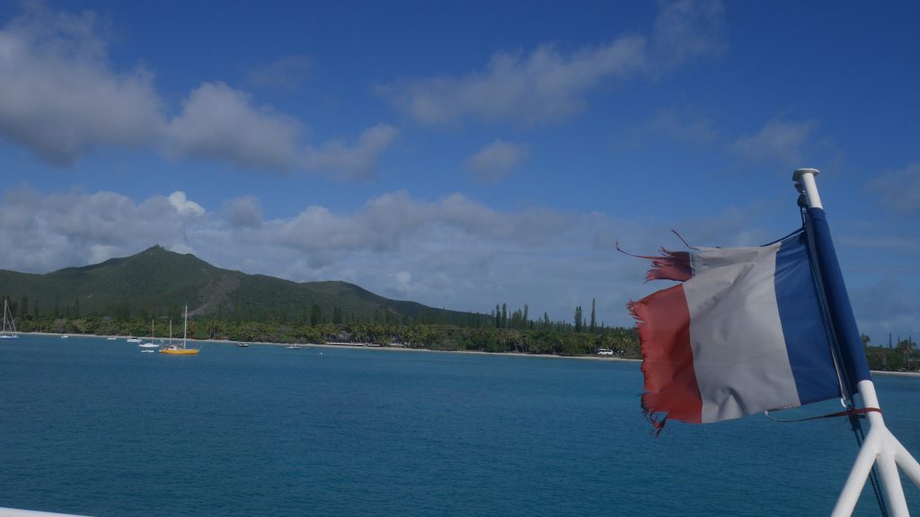 Départ de l'île des pins en bateau