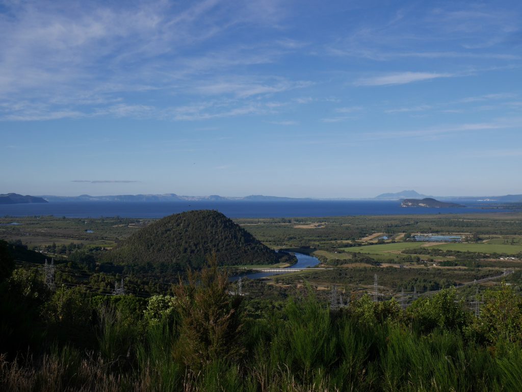Vue sur le lac Taupo