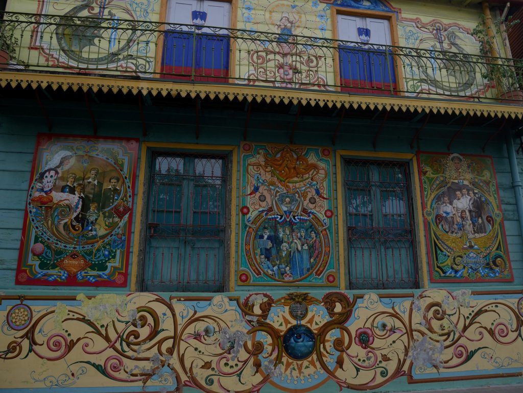 Détail d'une des façades de La Boca